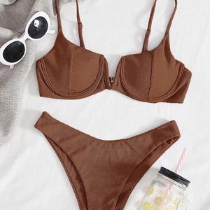 Brown Medium Swimsuit